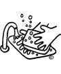 washing hands