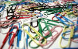 coloured paperclips