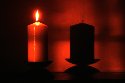 lighted candle
